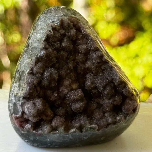 Rare AAAA-Quality Magenta Amethyst Uruguay Stunning Rare Color Crystal Cut Base - Picture 2 of 12